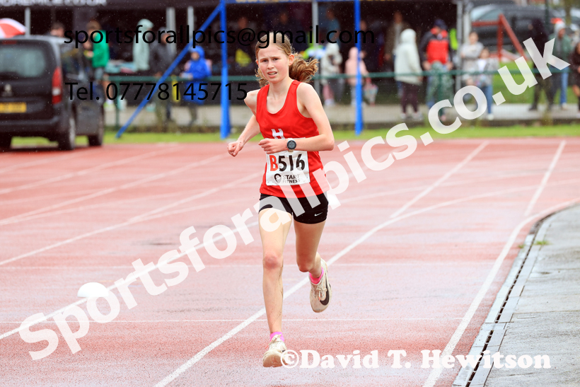 Girls Under-15s 2025 Northern Athletics Autumn Road Relays, Leigh, Lancashire. Photo: David T. Hewitson/Sports for All Pics